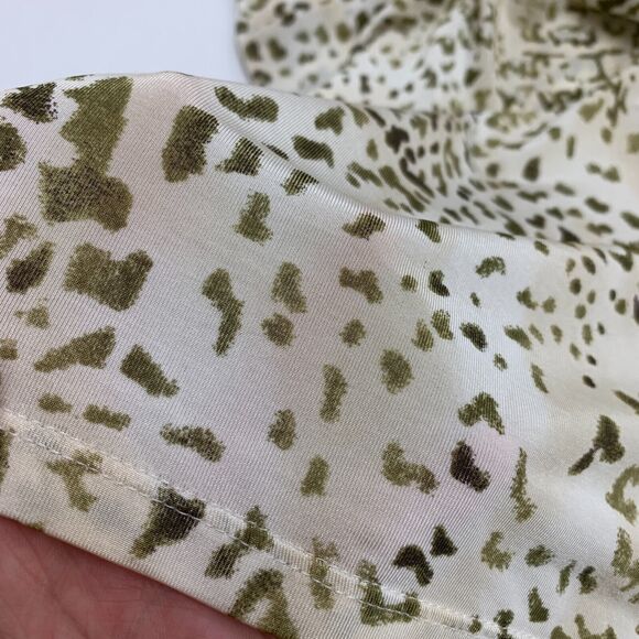 Max Mara Leopard Top Women XL Extra Large Mid Sleeves Boat Neck Made Italy *READ - Picture 8 of 12